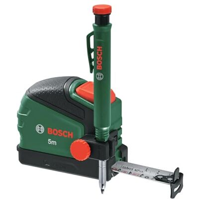Bosch cinta métrica 5 m + lápiz marcador (con clip lápiz, bloqueo automático, revestimiento de nailon, 2 m separación, regla métrica, alta precisión, clip para cinturón, mango suave) Edición Amazon Bosch cinta métrica 5 m + lápiz marcador (con clip lápiz, bloqueo automático, revestimiento de nailon, 2 m separación, regla métrica, alta precisión, clip para cinturón, mango suave) Edición Amazon