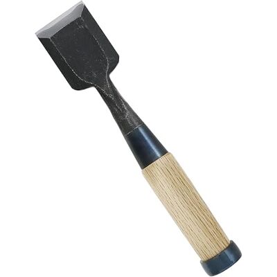 KAKURI Cincel de madera japonés para carpintería de 42 mm, fabricado en Japón, cincel de madera Oire Nomi, hoja de acero de alto carbono japonesa afilada, mango de madera de roble blanco KAKURI Cincel de madera japonés para carpintería de 42 mm, fabricado en Japón, cincel de madera Oire Nomi, hoja de acero de alto carbono japonesa afilada, mango de madera de roble blanco