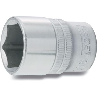 Hazet Toma I 12,5 mm de cuadradillo, 29 mm de ancho de llave, con moleteado I Toma con superficie cromada y pulida para manejo manual Hazet Toma I 12,5 mm de cuadradillo, 29 mm de ancho de llave, con moleteado I Toma con superficie cromada y pulida para manejo manual