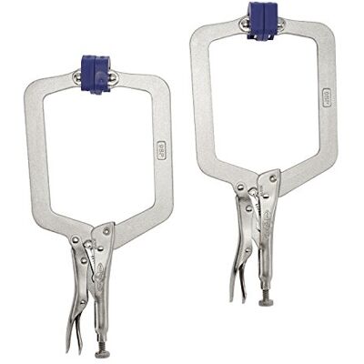 IRWIN Vise-Grip C Abrazadera, bloqueo, 2 piezas (), color plateado IRWIN Vise-Grip C Abrazadera, bloqueo, 2 piezas (), color plateado