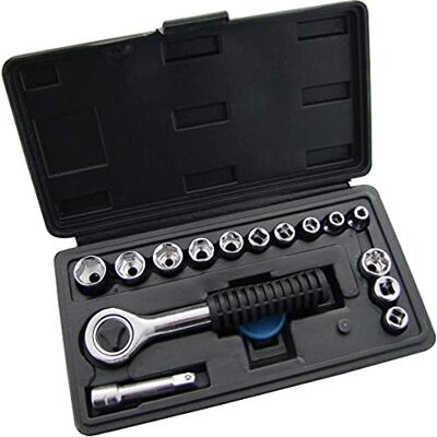 Amtech juego de 16 piezas 1/4in de accionamiento - 13mm - Juego de llaves Amtech juego de 16 piezas 1/4in de accionamiento - 13mm - Juego de llaves