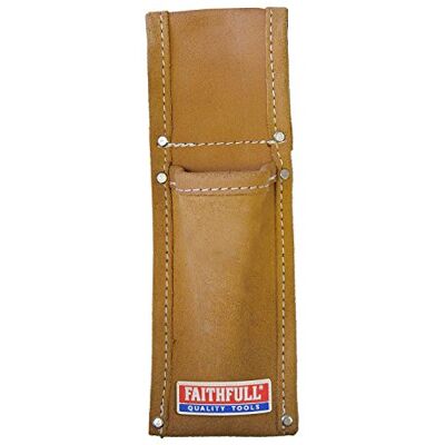Faithfull Soporte para Nivel de Andamio – Bolsillo único para Nivel de Burbuja y Bolsa para Herramientas Pequeñas con Enganche para Cinturón – Marrón Claro, 270 mm x 90 mm Faithfull Soporte para Nivel de Andamio – Bolsillo único para Nivel de Burbuja y Bolsa para Herramientas Pequeñas con Enganche para Cinturón – Marrón Claro, 270 mm x 90 mm
