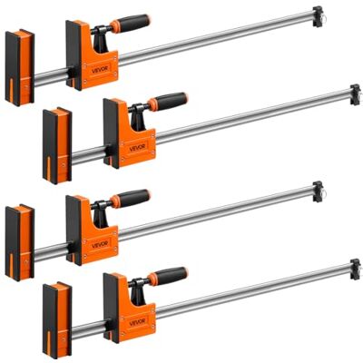 VEVOR Sargentos de Barra 4 Pcs 91,4 cm Abrazaderas de Barra para Carpintero, Fuerza de Sujeción 680 kg, Sujeción y Separación, Acero al Carbono y Almohadillas de Goma, Herramientas para Carpintería VEVOR Sargentos de Barra 4 Pcs 91,4 cm Abrazaderas de Barra para Carpintero, Fuerza de Sujeción 680 kg, Sujeción y Separación, Acero al Carbono y Almohadillas de Goma, Herramientas para Carpintería