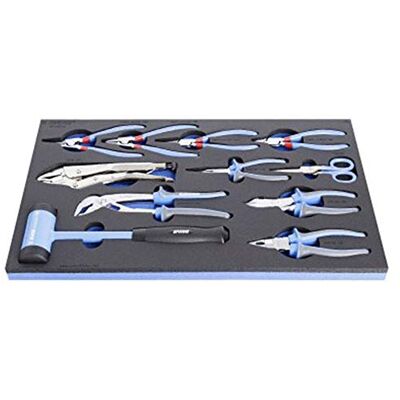 Unior 964/48SOS-Juego de Pinzas Bimaterial y Martillo en Bandeja SOS Marca Unior 964/48SOS-Juego de Pinzas Bimaterial y Martillo en Bandeja SOS Marca