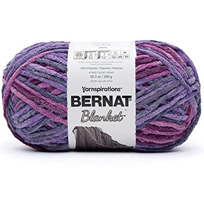 Bernat Yarn Manta, Puesta Del Sol Morada, 300g Bernat Yarn Manta, Puesta Del Sol Morada, 300g