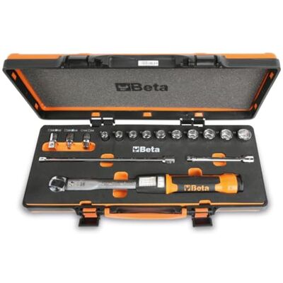Beta 666/C5 Llave dinamométrica de acción rápida Zero-Reset en estuche con vasos y extensiones Beta 666/C5 Llave dinamométrica de acción rápida Zero-Reset en estuche con vasos y extensiones