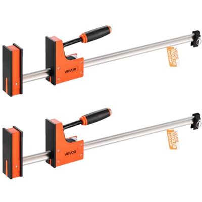 VEVOR Abrazaderas Paralelas de Apertura de Mordaza 2 PCS 60,96 cm, Abrazadera Separadora en Forma de F de Plástico y Acero al Carbono Carga de 680 kg, Presión Uniforme para Carpintero Metalúrgico VEVOR Abrazaderas Paralelas de Apertura de Mordaza 2 PCS 60,96 cm, Abrazadera Separadora en Forma de F de Plástico y Acero al Carbono Carga de 680 kg, Presión Uniforme para Carpintero Metalúrgico