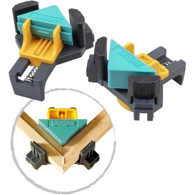 wolfcraft 2 sargentos para esquinas ES 22 I I Para fijar rápida y sencillamente tablas y marcos en un ángulo de 90°, por ejemplo, para construir estanterías, armarios pequeños o marcos wolfcraft 2 sargentos para esquinas ES 22 I I Para fijar rápida y sencillamente tablas y marcos en un ángulo de 90°, por ejemplo, para construir estanterías, armarios pequeños o marcos