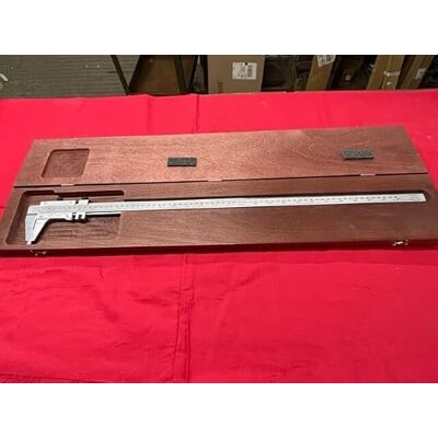 Starrett Calibre para vernier, acero, mandíbula estilo Nibib, rango métrico de 0 – 24 pulgadas, precisión de +/-0,0005 pulgadas, resolución de 0,001 pulgadas Starrett Calibre para vernier, acero, mandíbula estilo Nibib, rango métrico de 0 – 24 pulgadas, precisión de +/-0,0005 pulgadas, resolución de 0,001 pulgadas