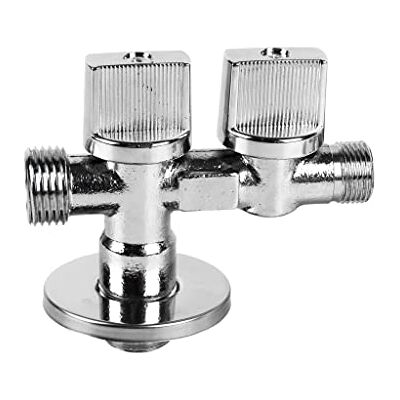 Cofan Válvula de Escuadra con Doble Salida Medidas: 1/2" x 1/2" x 3/8" Fabricada en Latón CW617N Rosca de Entrada a Gas Cofan Válvula de Escuadra con Doble Salida Medidas: 1/2" x 1/2" x 3/8" Fabricada en Latón CW617N Rosca de Entrada a Gas