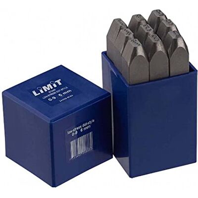 Limit 244350104 Punzones de Números para Acero y Metal de Baja Presión, 2mm Altura de Números Limit 244350104 Punzones de Números para Acero y Metal de Baja Presión, 2mm Altura de Números