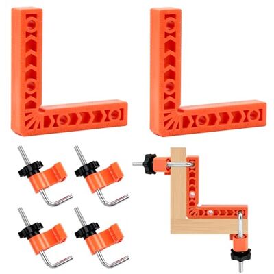 jinminamz Cuadrada de Posicionamde 90 Iento Grados, Ferramentas Carpinteiro 4 Pares Clips de Sujeción y 2 Piezas 0 X 0cm Abrazadera Angular Tipo L Herramientas Carpintería Madera Bricolaje Manualidades jinminamz Cuadrada de Posicionamde 90 Iento Grados, Ferramentas Carpinteiro 4 Pares Clips de Sujeción y 2 Piezas 0 X 0cm Abrazadera Angular Tipo L Herramientas Carpintería Madera Bricolaje Manualidades