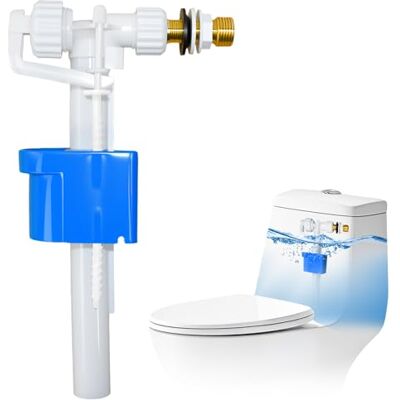 Fuhesgu Válvula Llenado Cisterna Flotador Lateral WC Universal G3/8" y G1/2 Fuhesgu Válvula Llenado Cisterna Flotador Lateral WC Universal G3/8" y G1/2