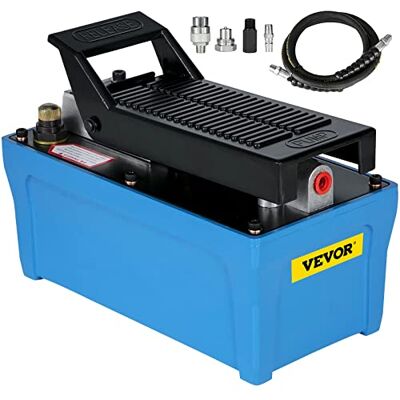 VEVOR Bomba hidráulica del pedal con 10,000 PSI, Desmontadora de Neumáticos 10,000 PSI, Bomba Hidráulica de Aire, Capuchones Bomba de Aire Hidráulica de Pie, Cambio Ruedas Vehículo, Color Azul VEVOR Bomba hidráulica del pedal con 10,000 PSI, Desmontadora de Neumáticos 10,000 PSI, Bomba Hidráulica de Aire, Capuchones Bomba de Aire Hidráulica de Pie, Cambio Ruedas Vehículo, Color Azul