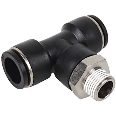 Cofan Racor roscado forma t (Plástico, 12 mm) Cofan Racor roscado forma t (Plástico, 12 mm)