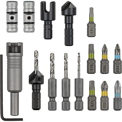 wolfcraft Juego Flipbit All-in-one de 17 piezas I I Solución de doble portaherramientas para numerosos trabajos en dos pasos wolfcraft Juego Flipbit All-in-one de 17 piezas I I Solución de doble portaherramientas para numerosos trabajos en dos pasos