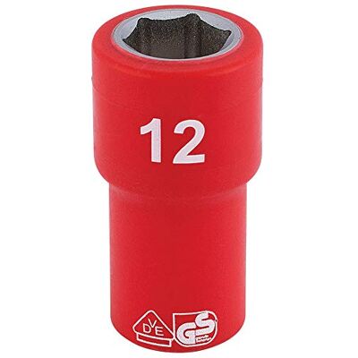 Draper b6vde-mm totalmente aislado VDE Socket, azul, 1/4 de pulgada) Draper b6vde-mm totalmente aislado VDE Socket, azul, 1/4 de pulgada)
