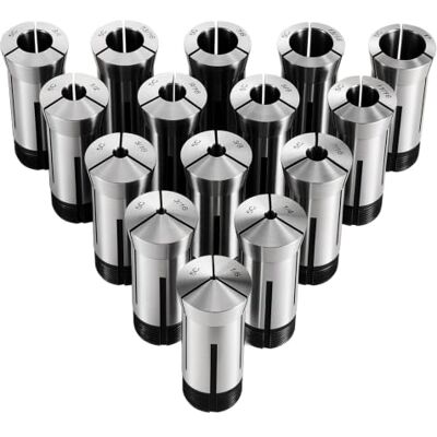 VEVOR 5C Juego de alicates (1/8"-1", 15 piezas, tipo 385E) Para fresadoras y taladros, precisión de concentricidad de 0,0008", herramienta de portabrocas giratorio con maletín VEVOR 5C Juego de alicates (1/8"-1", 15 piezas, tipo 385E) Para fresadoras y taladros, precisión de concentricidad de 0,0008", herramienta de portabrocas giratorio con maletín