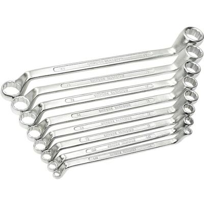 Mannesmann TÜV/GS CV 6-22 mm Ring Spanner Set (8 Pieces) Mannesmann TÜV/GS CV 6-22 mm Ring Spanner Set (8 Pieces)