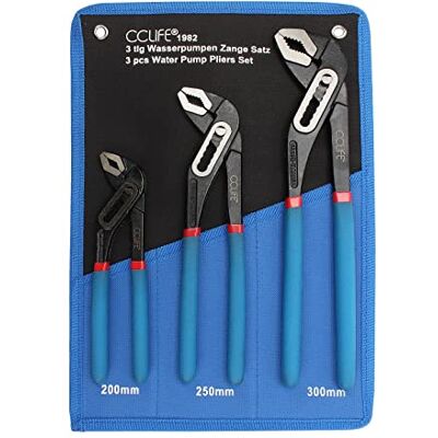 CCLIFE 3 piezas Alicates Extensibles Alicates Pico Loro 200-250-300 mm Pico de Loro Tenazas CCLIFE 3 piezas Alicates Extensibles Alicates Pico Loro 200-250-300 mm Pico de Loro Tenazas