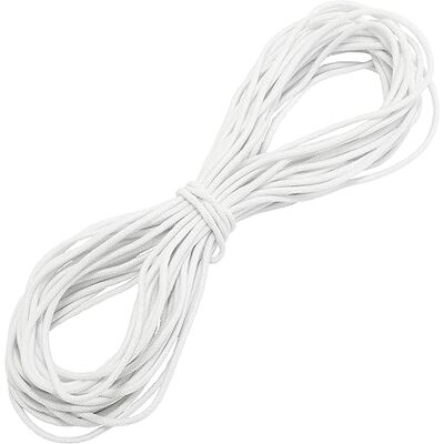 AERZETIX Elástico decorativo redondo 10 metros diámetro 2mm color blanco AERZETIX Elástico decorativo redondo 10 metros diámetro 2mm color blanco