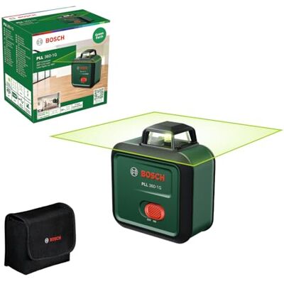 Bosch Nivel láser PLL 360-1G de (láser verde de 360°, autonivelante, precisión de ±0,4 mm/m, batería recargable de iones de litio integrada, carga USB-C®, en caja de cartón) Bosch Nivel láser PLL 360-1G de (láser verde de 360°, autonivelante, precisión de ±0,4 mm/m, batería recargable de iones de litio integrada, carga USB-C®, en caja de cartón)
