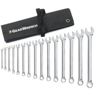 GEARWRENCH SAE Juego de llaves combinadas (15 piezas) GEARWRENCH SAE Juego de llaves combinadas (15 piezas)