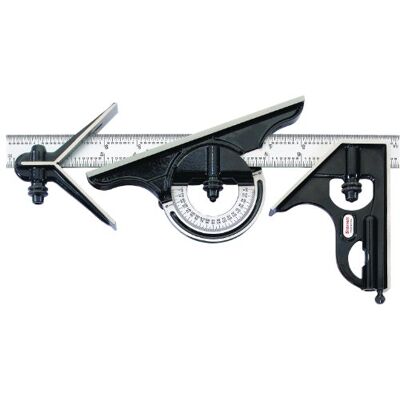 Starrett Transportador de ángulos (300 mm, con nivel de burbuja, medidor y ángulo) Starrett Transportador de ángulos (300 mm, con nivel de burbuja, medidor y ángulo)