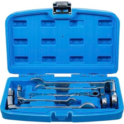 BGS Juego de llaves combinadas con carraca de doble articulación angulable 8 19 mm 5 piezas BGS Juego de llaves combinadas con carraca de doble articulación angulable 8 19 mm 5 piezas