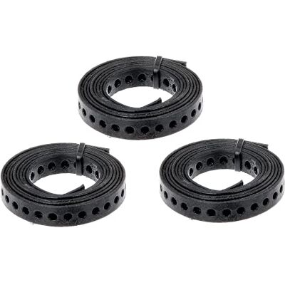 Alberts Cinta perforada con o sin caja de desenrollar revestimiento de plástico negro ancho 12 mm longitud 1,5 m juego de 3 Alberts Cinta perforada con o sin caja de desenrollar revestimiento de plástico negro ancho 12 mm longitud 1,5 m juego de 3