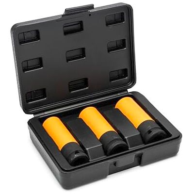GEARWRENCH Juego de llaves métricas de impacto de 3 piezas de 1/2 pulgada de alta resistencia GEARWRENCH Juego de llaves métricas de impacto de 3 piezas de 1/2 pulgada de alta resistencia