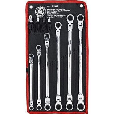 BGS Do it yourself BGS Diy Juego de llaves articuladas dobles con carraca 8 19 mm 10 piezas BGS Do it yourself BGS Diy Juego de llaves articuladas dobles con carraca 8 19 mm 10 piezas