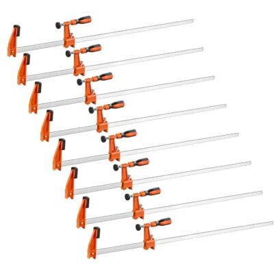 VEVOR Sargentos de Barra 8 Piezas 91,4 cm Abrazaderas de Barra para Madera, Fuerza de Apriete de 272 kg, con Bloque Automático, de Hierro Fundido y Acero al Carbono, Herramientas para Carpintería VEVOR Sargentos de Barra 8 Piezas 91,4 cm Abrazaderas de Barra para Madera, Fuerza de Apriete de 272 kg, con Bloque Automático, de Hierro Fundido y Acero al Carbono, Herramientas para Carpintería