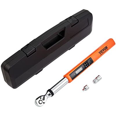 VEVOR Llave dinamométrica digital, llave dinamométrica electrónica de accionamiento de 3/8 pulgadas, kit de llave dinamométrica de 1.1-11.3 m.lb/5-50 n.m, rango de torsión preciso a ± 2%, juego de VEVOR Llave dinamométrica digital, llave dinamométrica electrónica de accionamiento de 3/8 pulgadas, kit de llave dinamométrica de 1.1-11.3 m.lb/5-50 n.m, rango de torsión preciso a ± 2%, juego de