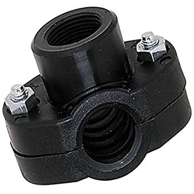 BOUTTE Boutté Abrazadera de soporte para manguera de polietileno de plástico hembra (15 x 21 ø25), color negro BOUTTE Boutté Abrazadera de soporte para manguera de polietileno de plástico hembra (15 x 21 ø25), color negro