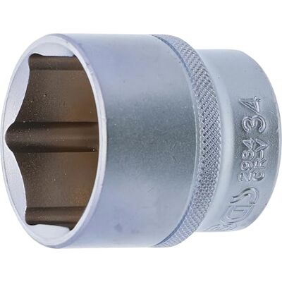BGS Llave de vaso hexagonal entrada 12,5 mm (1/2") 34 mm BGS Llave de vaso hexagonal entrada 12,5 mm (1/2") 34 mm