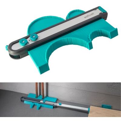 wolfcraft Calibre para contornos PRO Para copiar, transferir y posicionar trazados de corte sin necesidad de medir wolfcraft Calibre para contornos PRO Para copiar, transferir y posicionar trazados de corte sin necesidad de medir