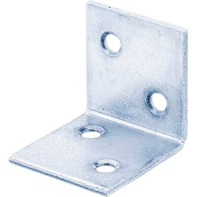 Alberts ángulo ancho galvanizado azul 30 x 30 x 30 mm, juego de 100 unidades Alberts ángulo ancho galvanizado azul 30 x 30 x 30 mm, juego de 100 unidades