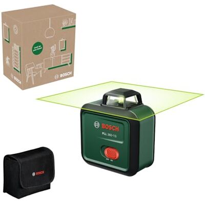 Bosch Nivel láser PLL 360-1G de (láser verde de 360°, autonivelante, precisión de ±0,4 mm/m, batería recargable de iones de litio integrada, carga USB-C®, en caja de cartón para comercio electrónico) Bosch Nivel láser PLL 360-1G de (láser verde de 360°, autonivelante, precisión de ±0,4 mm/m, batería recargable de iones de litio integrada, carga USB-C®, en caja de cartón para comercio electrónico)