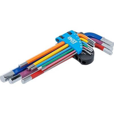 BGS Juego de llaves allen multicolor hexágono interior 1,5-10 mm 9 piezas BGS Juego de llaves allen multicolor hexágono interior 1,5-10 mm 9 piezas