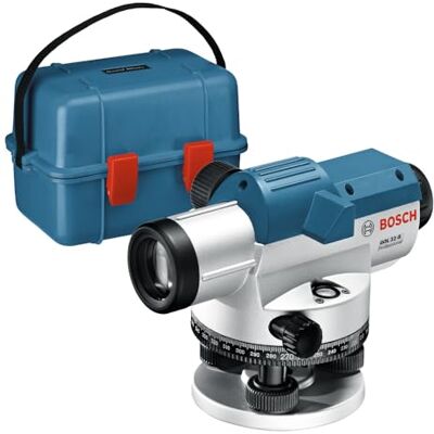 Bosch Nivel Óptico GOL 32 G (aumento 32x, unit of measure: 400 Gon, unidad de medida: 400 Gon, alcance: hasta 120 m, regla graduada GR 500, trípode BT 160, en maletín de transporte) Bosch Nivel Óptico GOL 32 G (aumento 32x, unit of measure: 400 Gon, unidad de medida: 400 Gon, alcance: hasta 120 m, regla graduada GR 500, trípode BT 160, en maletín de transporte)