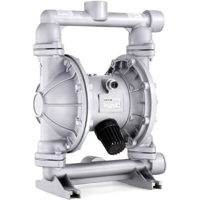 VEVOR Bomba de Diafragma Doble Neumática 44 GPM Máximo 115 PSI Bomba de Transferencia Neumática de Aceite Usado con 2 Diafragmas Adicionales Bomba de Diafragma de Aleación de Aluminio VEVOR Bomba de Diafragma Doble Neumática 44 GPM Máximo 115 PSI Bomba de Transferencia Neumática de Aceite Usado con 2 Diafragmas Adicionales Bomba de Diafragma de Aleación de Aluminio