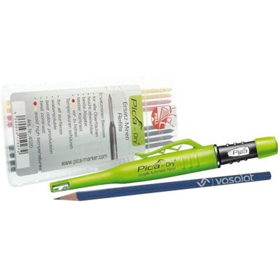 vasalat Pica 3030 Rotulador para agujeros profundos (8 minas de repuesto, 2B/amarillo/rojo) vasalat Pica 3030 Rotulador para agujeros profundos (8 minas de repuesto, 2B/amarillo/rojo)