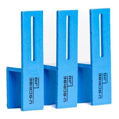 U-Scribe Jig Juego de 3 plantillas de carpintería y carpintería de 19 mm, escribe como un profesional, marca líneas perfectas en rellenos, facias, paneles y zócalos U-Scribe Jig Juego de 3 plantillas de carpintería y carpintería de 19 mm, escribe como un profesional, marca líneas perfectas en rellenos, facias, paneles y zócalos