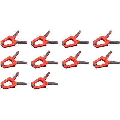 Meister Abrazadera de resorte – 100 mm de envergadura – 10 piezas – mordazas de sujeción móviles – Fijación segura y con una sola mano de piezas de trabajo/abrazadera profesional/abrazadera Meister Abrazadera de resorte – 100 mm de envergadura – 10 piezas – mordazas de sujeción móviles – Fijación segura y con una sola mano de piezas de trabajo/abrazadera profesional/abrazadera