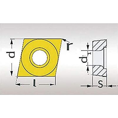 Optimum 5 placas de corte CCMT060204 Optimum 5 placas de corte CCMT060204