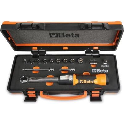 Beta 666/C2 Llave dinamométrica de acción rápida Zero-Reset en caja con vasos y extensiones Beta 666/C2 Llave dinamométrica de acción rápida Zero-Reset en caja con vasos y extensiones