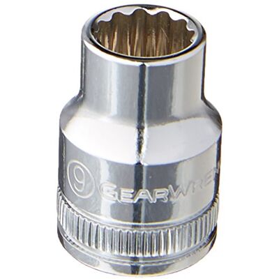 GEARWRENCH Socket, 12 Point, 3/8 ", 9 mm de disco GEARWRENCH Socket, 12 Point, 3/8 ", 9 mm de disco
