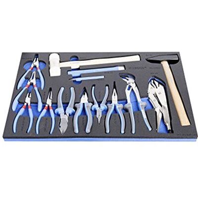 Unior 964/32ASOS-Juego de Pinzas Bimaterial y Martillo en Bandeja SOS Marca Unior 964/32ASOS-Juego de Pinzas Bimaterial y Martillo en Bandeja SOS Marca