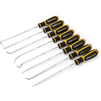 GEARWRENCH Juego de 8 llaves de gancho, largas, aleación de acero pulido, 9"/228,6 mm GEARWRENCH Juego de 8 llaves de gancho, largas, aleación de acero pulido, 9"/228,6 mm